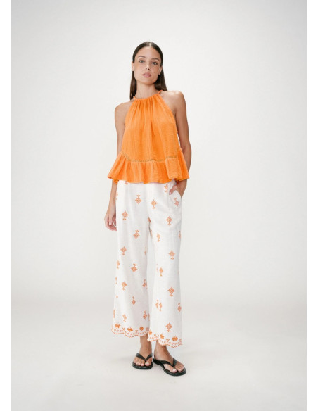GRACE & MILA TOP WIDY NARANJA