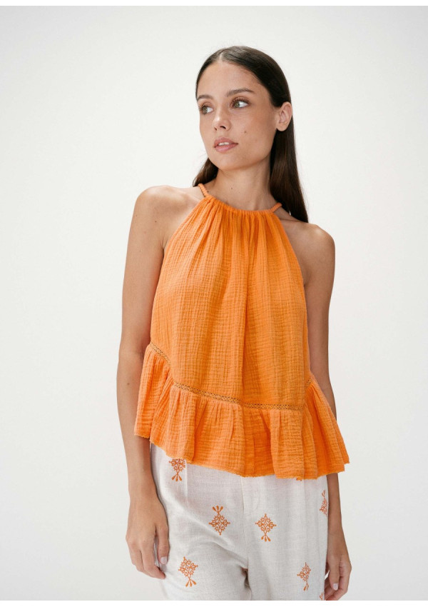 GRACE & MILA TOP WIDY NARANJA