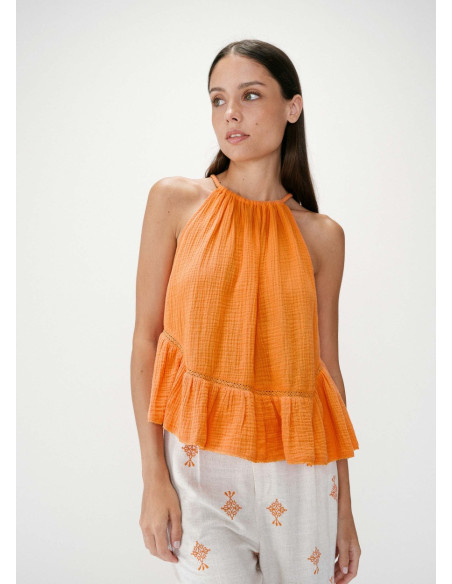 GRACE & MILA TOP WIDY NARANJA