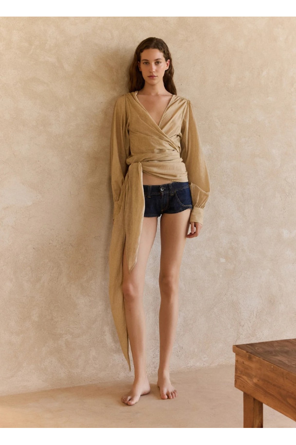 MES DEMOISELLES BLUSA DONNA BEIGE