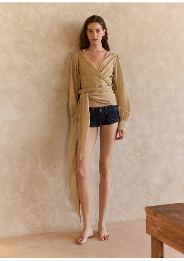 MES DEMOISELLES BLUSA DONNA BEIGE