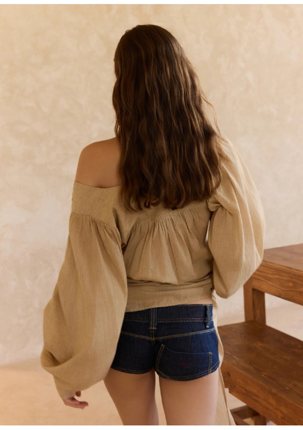 MES DEMOISELLES BLUSA DONNA BEIGE