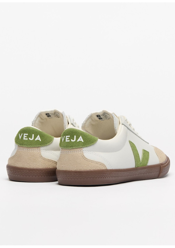 VEJA VOLLEY O.T. LEATHER WHITE KIWI BARK