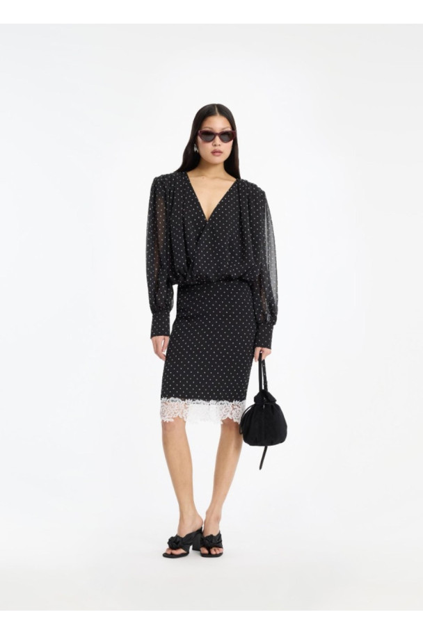 ROTATE BLUSA LS RUCHED