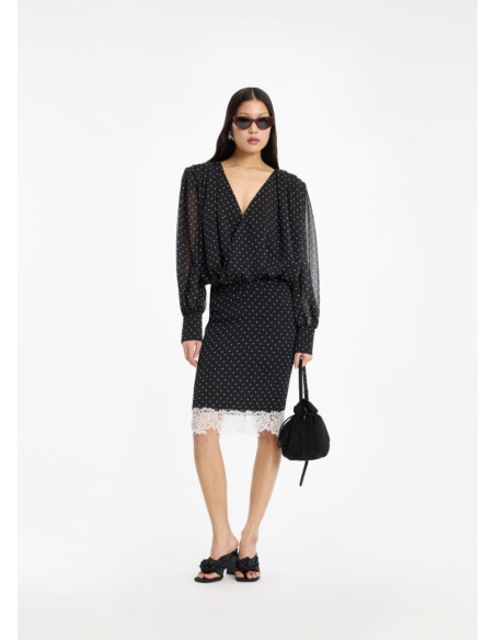 ROTATE BLUSA LS RUCHED