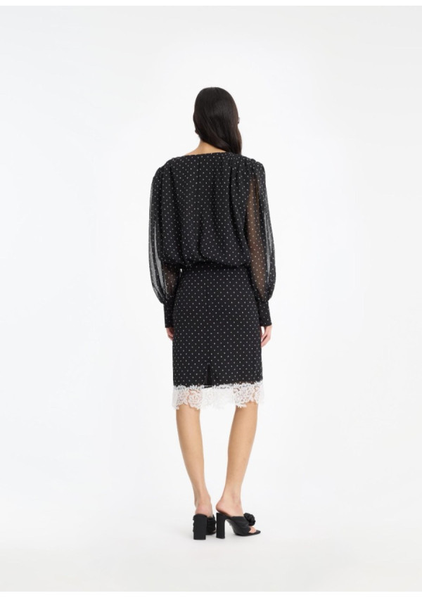 ROTATE BLUSA LS RUCHED