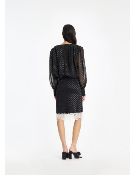 ROTATE BLUSA LS RUCHED