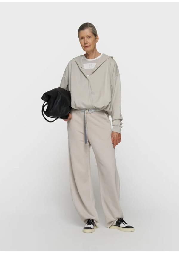 10 DAYS PANTALON BANANA FLEECE STONE