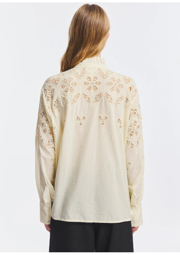 ANTIK BATIK BLUSA ALBERTINE CREMA