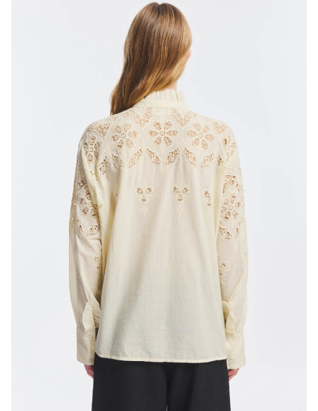 ANTIK BATIK BLUSA ALBERTINE CREMA
