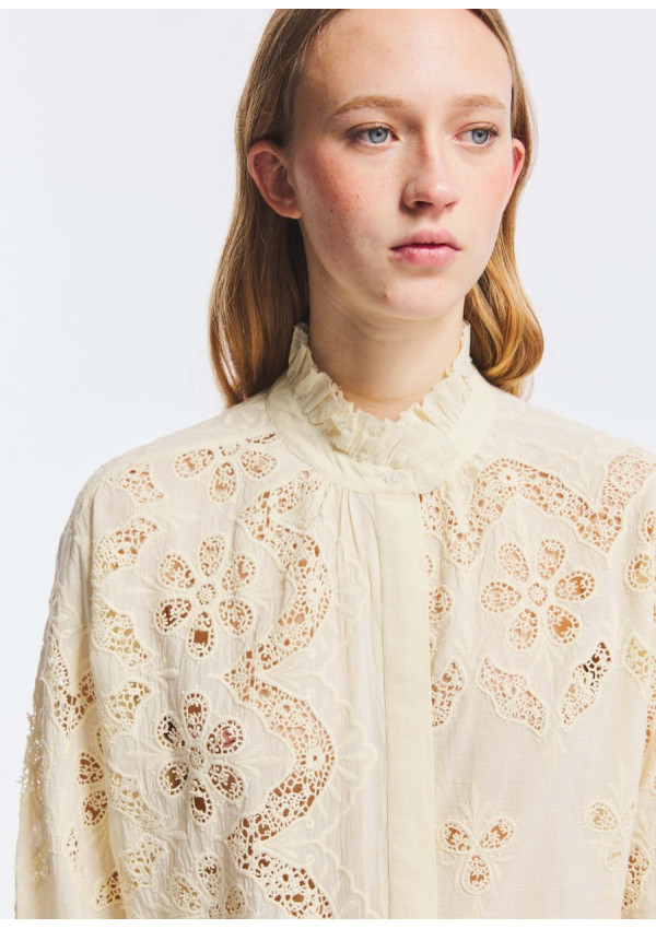 ANTIK BATIK BLUSA ALBERTINE CREMA