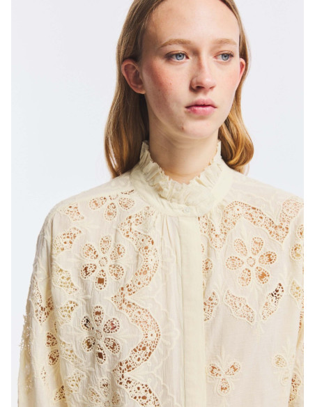 ANTIK BATIK BLUSA ALBERTINE CREMA