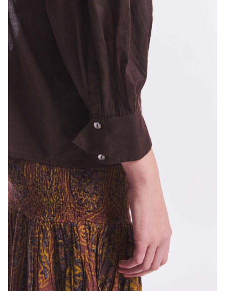 ANTIK BATIK BLUSA ANGELI MARRON