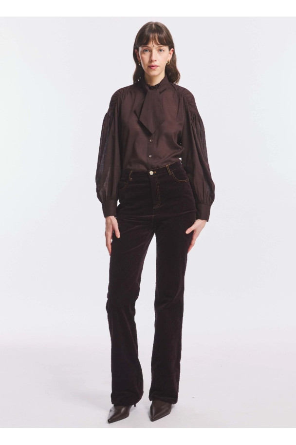 ANTIK BATIK BLUSA ANGELI MARRON