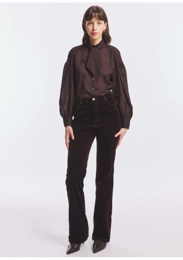 ANTIK BATIK BLUSA ANGELI MARRON