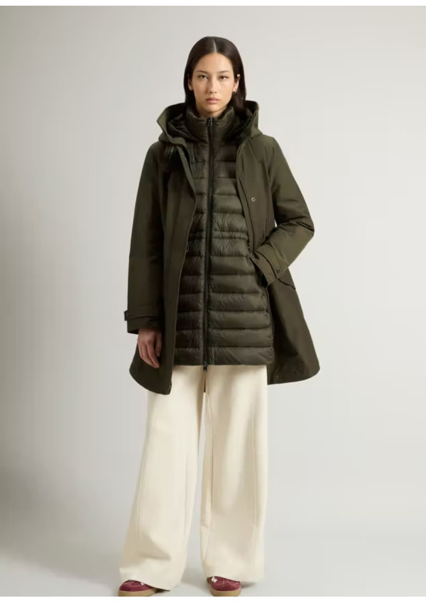 WOOLRICH PARKA AUTHENTIC DARK GREEN