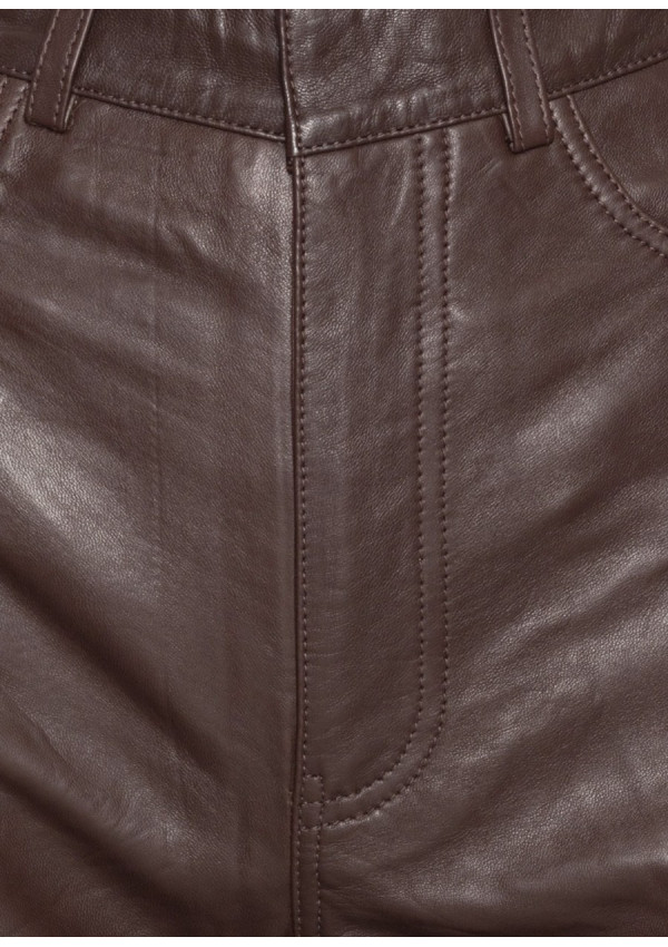 ROTATE PANTALON STRAIGHT LEATHER