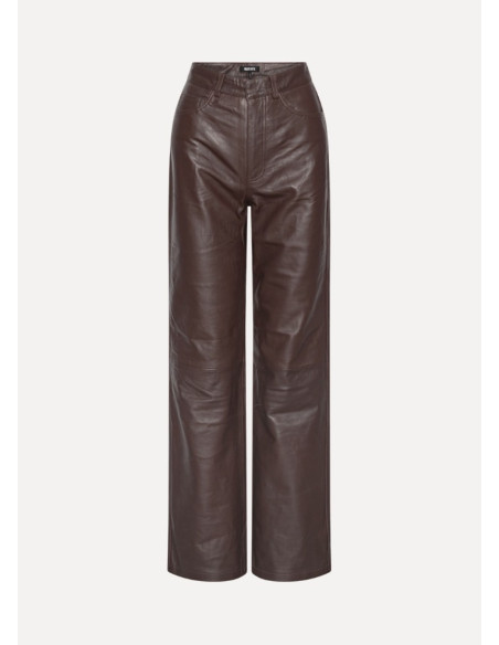 ROTATE PANTALON STRAIGHT LEATHER