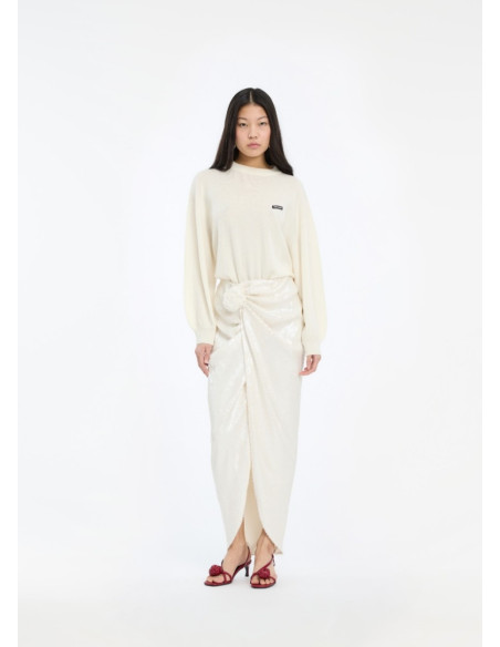 ROTATE FALDA SEQUINS KNOT
