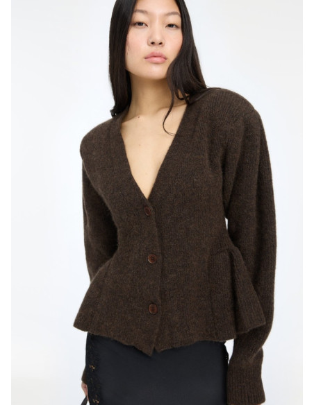 ROTATE CARDIGAN KNIT PEPLUM