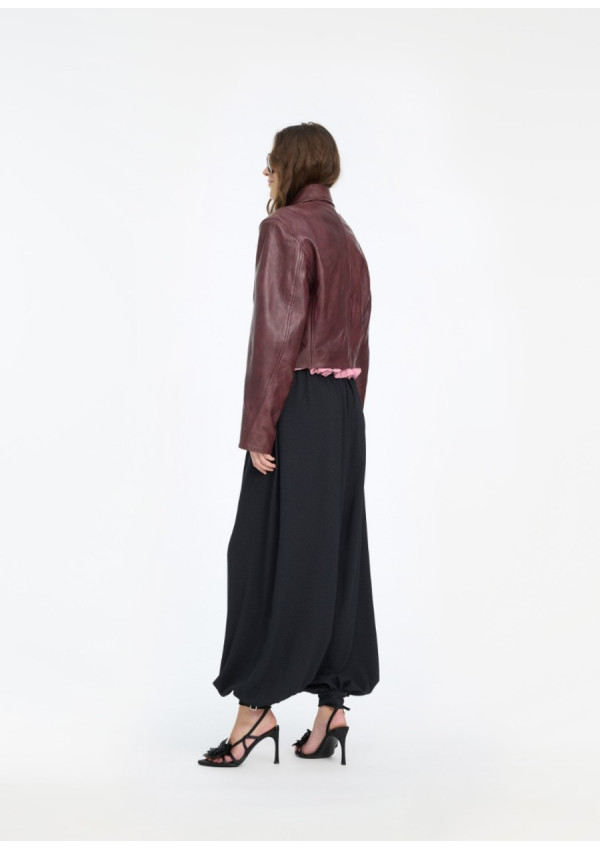 ROTATE CHAQUETA LEATHER BOXY SQUARE