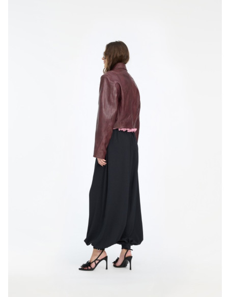 ROTATE CHAQUETA LEATHER BOXY SQUARE
