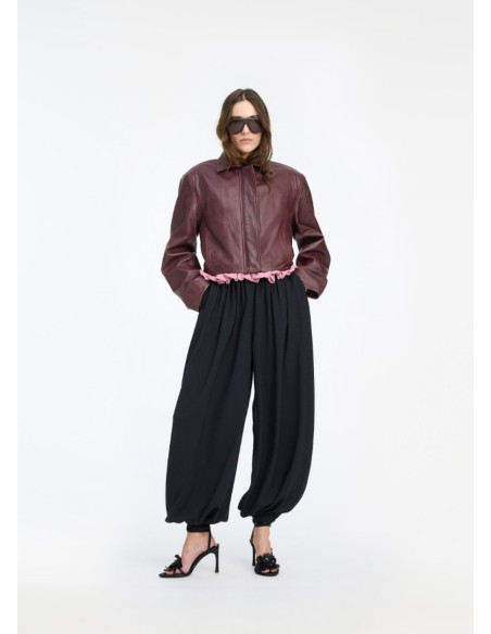 ROTATE CHAQUETA LEATHER BOXY SQUARE