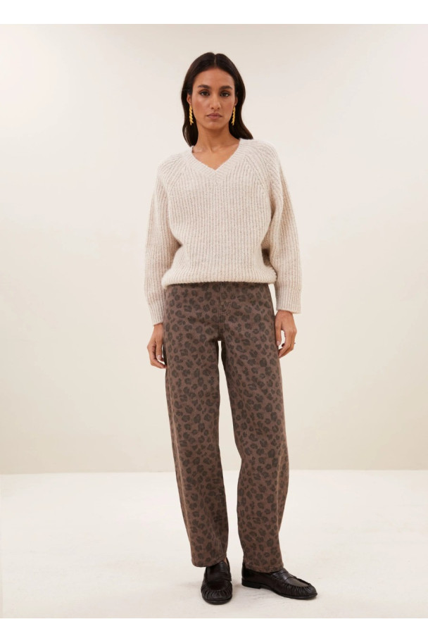 BY-BAR JERSEY LUNE CHALK
