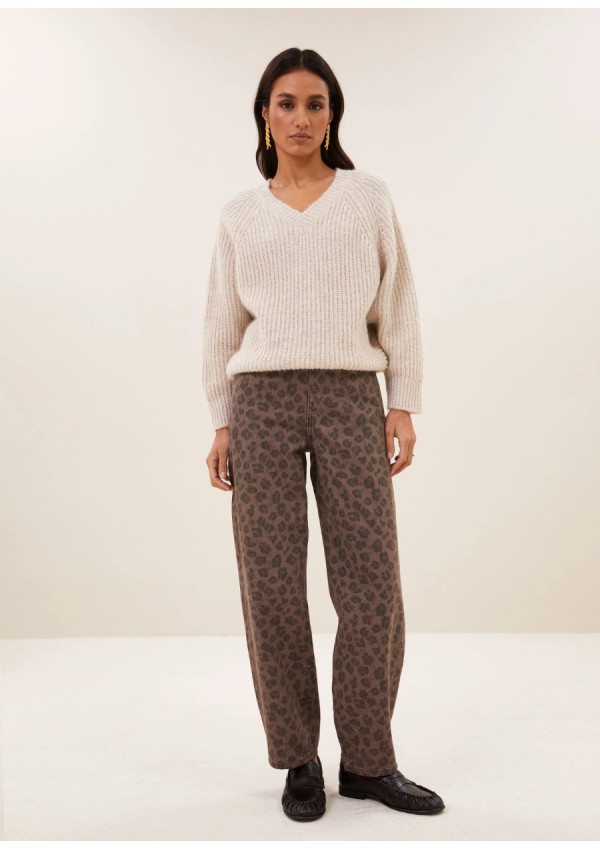 BY-BAR JERSEY LUNE CHALK