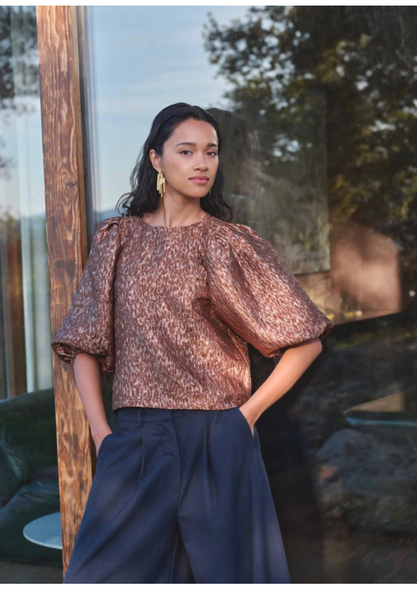 BY-BAR BLUSA JET SPARKLE CHEETAH