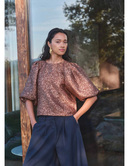 BY-BAR BLUSA JET SPARKLE CHEETAH