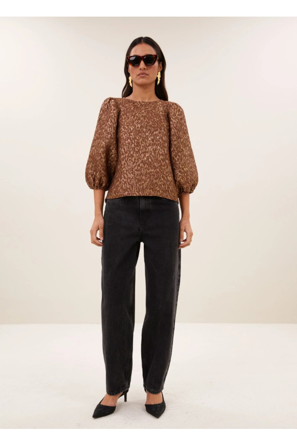 BY-BAR BLUSA JET SPARKLE CHEETAH