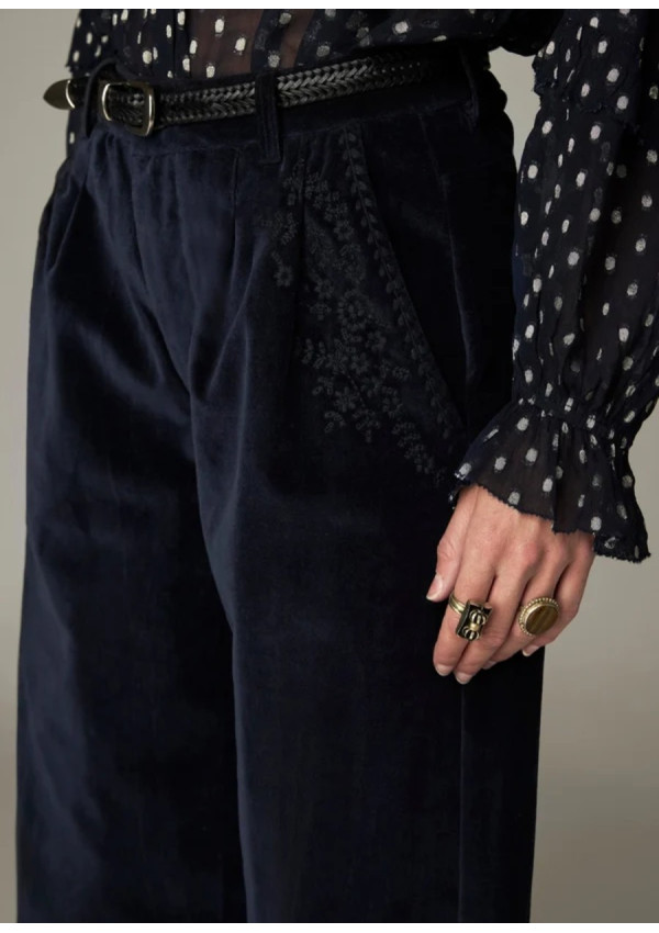 MAISON HOTEL PANTALON GORDON VINTON BLUE