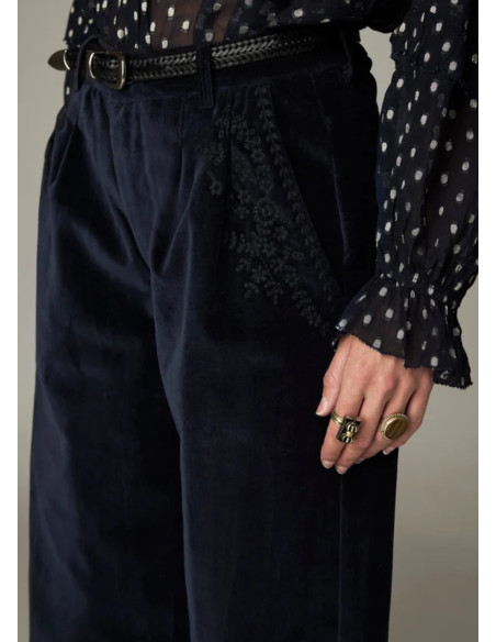 MAISON HOTEL PANTALON GORDON VINTON BLUE
