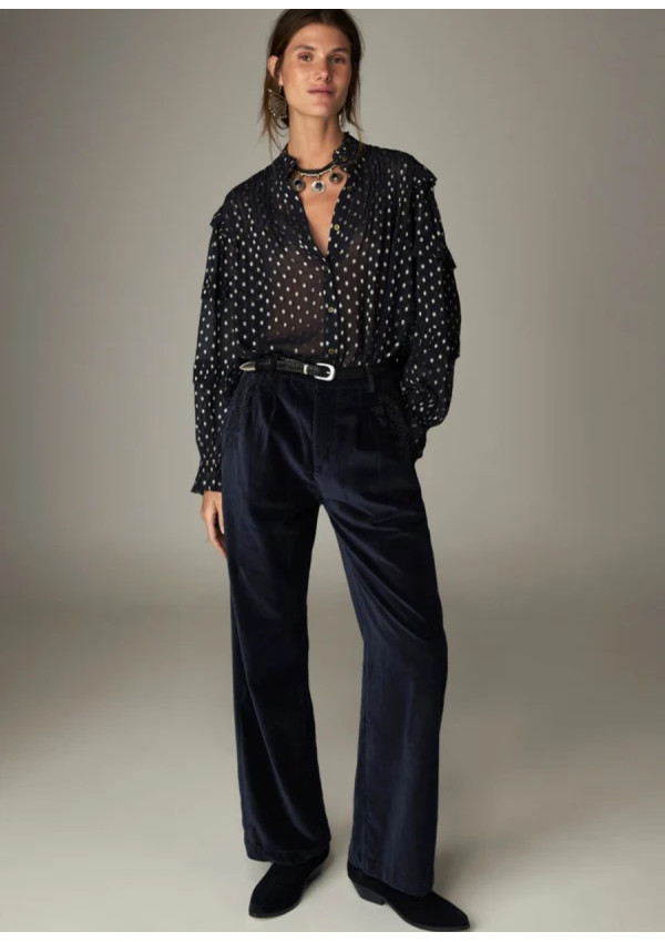MAISON HOTEL PANTALON GORDON VINTON BLUE