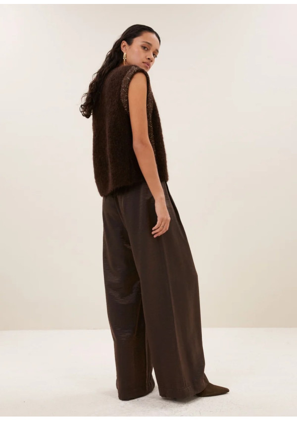 BY-BAR PANTALON LODI METALLIC BRONZE