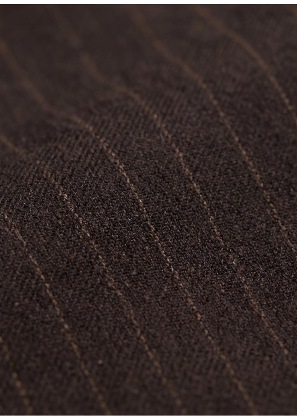 BY-BAR PANTALON PELLE PINSTRIPE BRONW