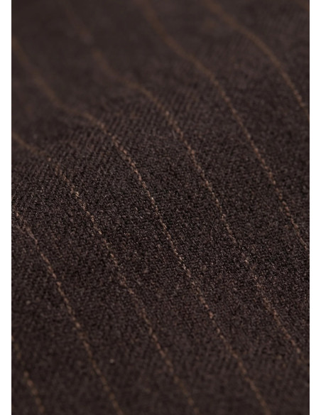 BY-BAR PANTALON PELLE PINSTRIPE BRONW