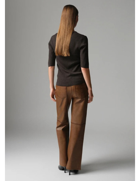 DAY PANTALON FLARO MARRON