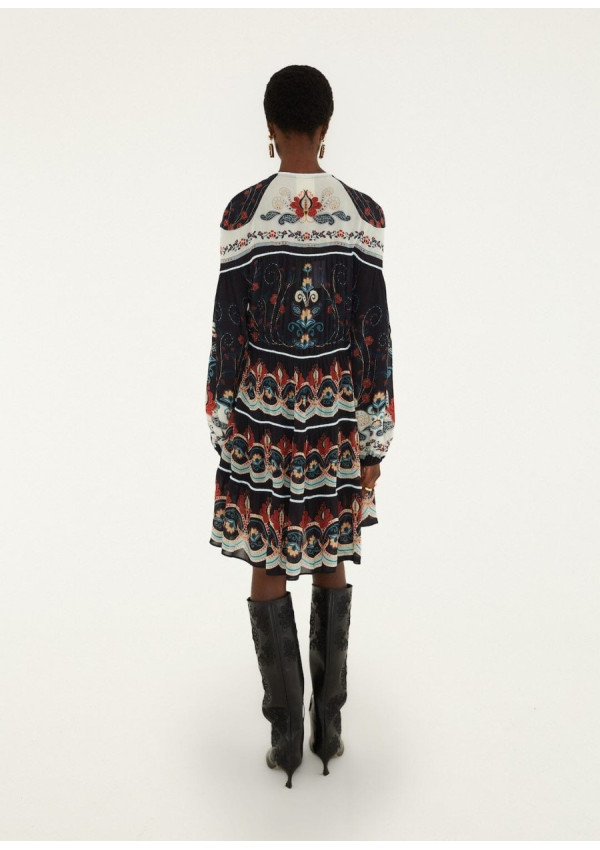 FARM RIO VESTIDO MINI NIKITA BLACK