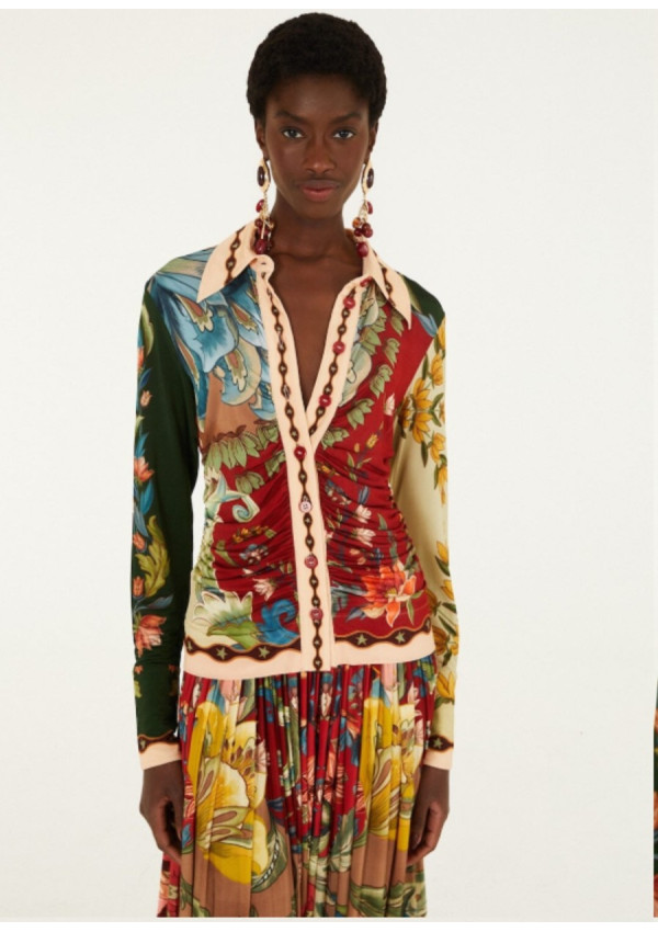 FARM RIO BLUSA LUNAR MULTICOLOR