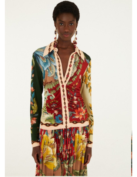 FARM RIO BLUSA LUNAR MULTICOLOR