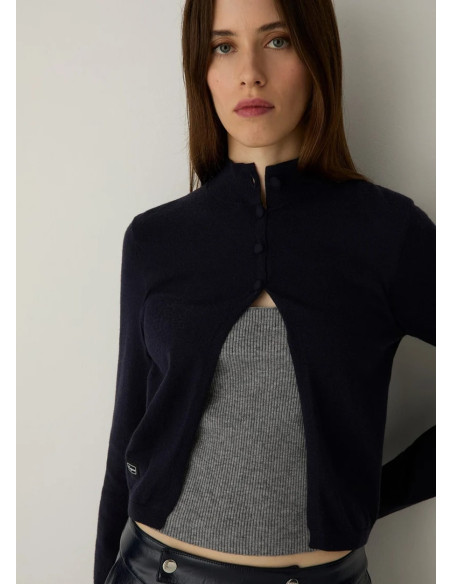 LAAGAM HALSEY NAVY CARDIGAN