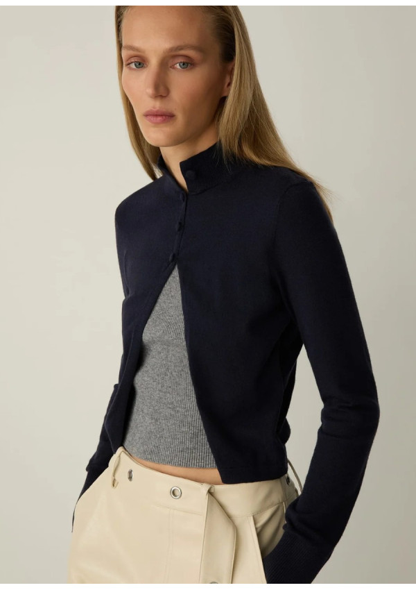 LAAGAM HALSEY NAVY CARDIGAN