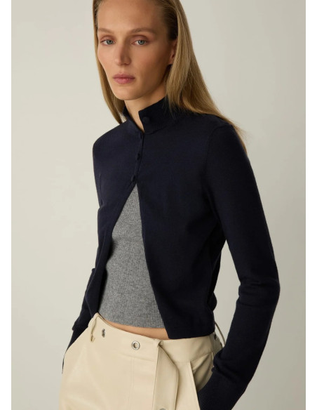 LAAGAM HALSEY NAVY CARDIGAN