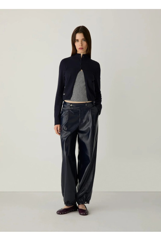 LAAGAM HALSEY NAVY CARDIGAN