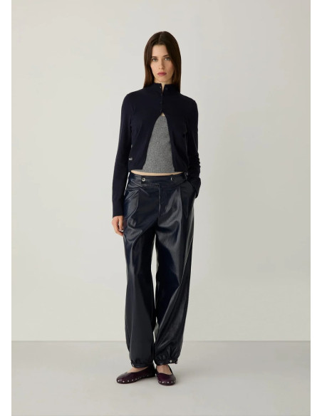LAAGAM HALSEY NAVY CARDIGAN