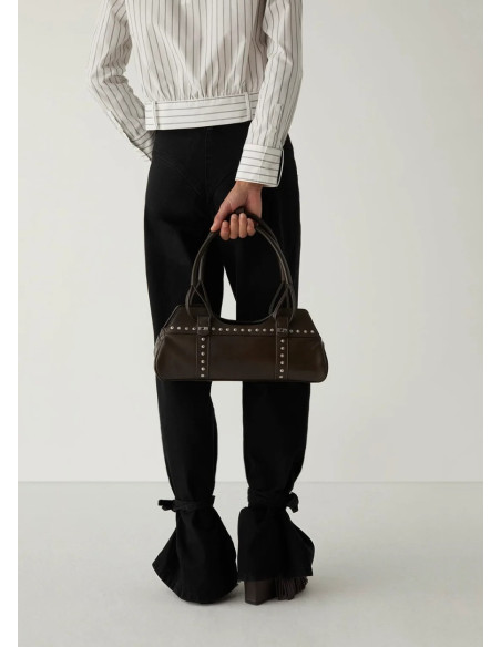 LAAGAM JANE BROWN LEATHER BAG