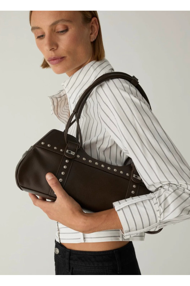 LAAGAM JANE BROWN LEATHER BAG