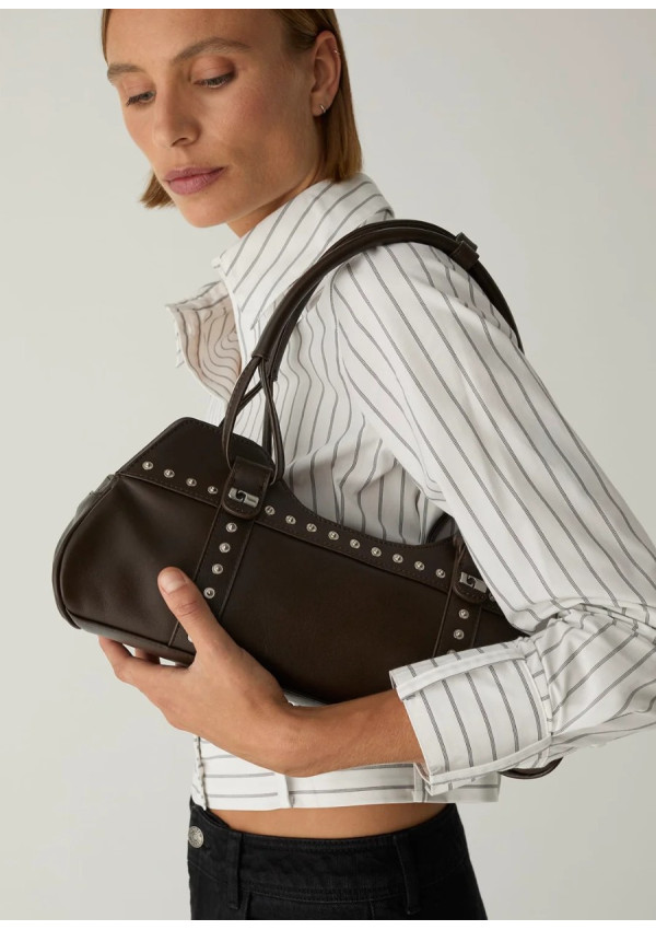 LAAGAM JANE BROWN LEATHER BAG